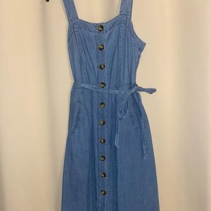 Buttoned Jean Dress